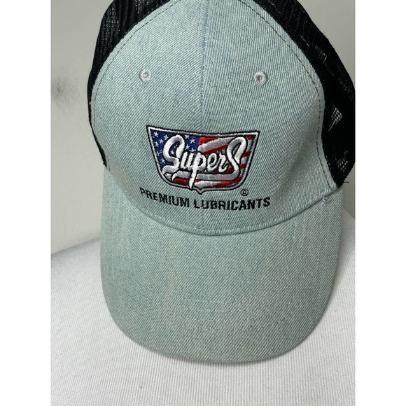 Vintage Other - Vintage Super S‎ Premium Lubricants Snapback Trucker Cap